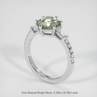 2.77 Ct. Sapphire Ring, 18K White Gold 2