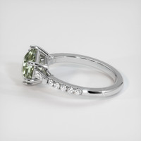 2.77 Ct. Sapphire Ring, 18K White Gold 4