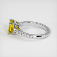 2.09 Ct. Yellow Sapphire Ring, 18K White Gold 4