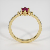 0.67 Ct. Ruby Ring, 14K Yellow Gold 3