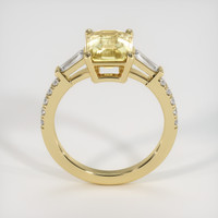 3.17 Ct. Orangish Yellow Sapphire Ring, 14K Yellow Gold 3