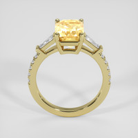 3.53 Ct. Yellow Sapphire Ring, 14K Yellow Gold 3