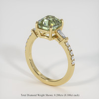 4.01 Ct. Bi Color Sapphire Ring, 14K Yellow Gold 2