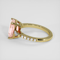 3.92 Ct. Padparadscha Sapphire Ring, 14K Yellow Gold 4