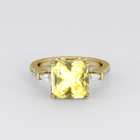 5.08 Ct. Yellow Sapphire Ring, 14K Yellow Gold 1