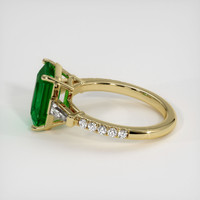 2.57 Ct. Emerald Ring, 18K Yellow Gold 4