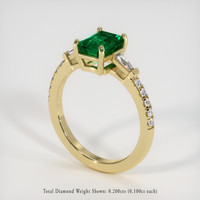 1.59 Ct. Emerald Ring, 18K Yellow Gold 2