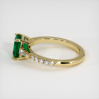 1.59 Ct. Emerald Ring, 18K Yellow Gold 4