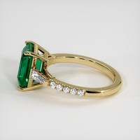 2.84 Ct. Emerald Ring, 18K Yellow Gold 4