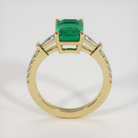 2.30 Ct. Emerald Ring, 18K Yellow Gold 3