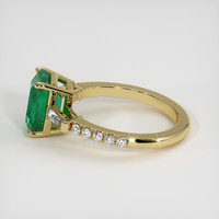 2.30 Ct. Emerald Ring, 18K Yellow Gold 4