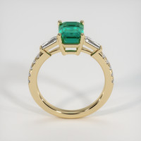 2.17 Ct. Emerald Ring, 18K Yellow Gold 3