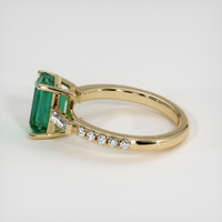 2.17 Ct. Emerald Ring, 18K Yellow Gold 4