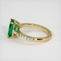 1.46 Ct. Emerald Ring, 18K Yellow Gold 4