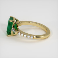 2.29 Ct. Emerald Ring, 18K Yellow Gold 4