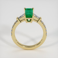 1.31 Ct. Emerald Ring, 18K Yellow Gold 3