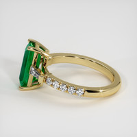 1.31 Ct. Emerald Ring, 18K Yellow Gold 4