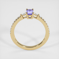 0.80 Ct. Purple Sapphire Ring, 18K Yellow Gold 3