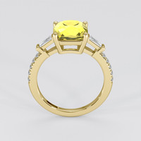 4.05 Ct. Yellow Sapphire Ring, 18K Yellow Gold 3