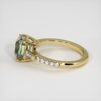 4.01 Ct. Bi Color Sapphire Ring, 18K Yellow Gold 4