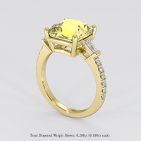 5.08 Ct. Yellow Sapphire Ring, 18K Yellow Gold 2