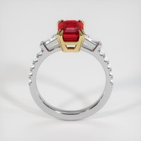 2.01 Ct. Ruby Ring, 14K Yellow & White 3