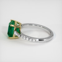 2.79 Ct. Emerald   Ring, 18K Yellow White 4