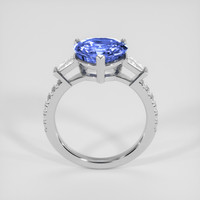 3.98 Ct. Blue Sapphire Ring, Platinum 950 3