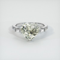 4.63 Ct. Green Sapphire Ring, Platinum 950 1
