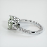 4.63 Ct. Green Sapphire Ring, Platinum 950 4