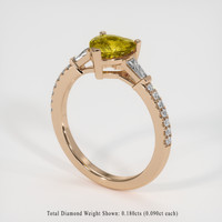 1.25 Ct. Gemstone Ring, 14K Rose Gold 2