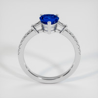 1.18 Ct. Blue Sapphire Ring, 10K White Gold 3