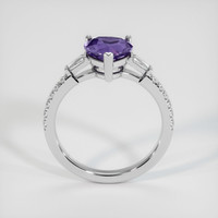 1.65 Ct. Purple Sapphire Ring, 10K White Gold 3