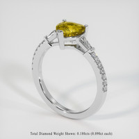 1.25 Ct. Gemstone Ring, 14K White Gold 2