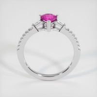 0.83 Ct. Pinkish Purple Sapphire Ring, 14K White Gold 3