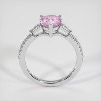 1.60 Ct. Pink Sapphire Ring, 14K White Gold 3