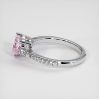 1.60 Ct. Pink Sapphire Ring, 14K White Gold 4