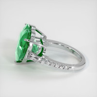 9.57 Ct. Emerald Ring, 18K White Gold 4