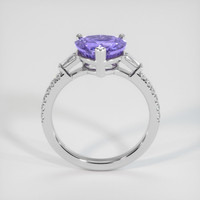 2.69 Ct. Purple Sapphire Ring, 18K White Gold 3