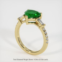 1.83 Ct. Emerald Ring, 18K Yellow Gold 2