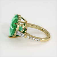 9.57 Ct. Emerald Ring, 18K Yellow Gold 4