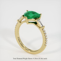 1.98 Ct. Emerald Ring, 18K Yellow Gold 2