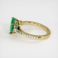 1.98 Ct. Emerald Ring, 18K Yellow Gold 4