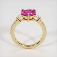 1.53 Ct. Pink Sapphire Ring, 18K Yellow Gold 3