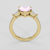 1.96 Ct. Pink Sapphire Ring, 18K Yellow Gold 3