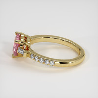 1.55 Ct. Padparadscha Sapphire Ring, 18K Yellow Gold 4