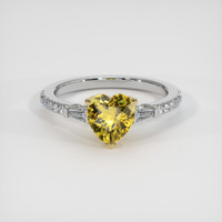 1.25 Ct. Gemstone Ring, 14K Yellow & White 1