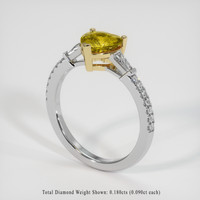 1.25 Ct. Gemstone Ring, 14K Yellow & White 2