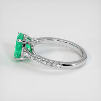 1.64 Ct. Emerald Ring, Platinum 950 4