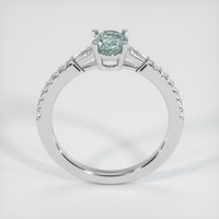 1.02 Ct. Bluish Green Sapphire Ring, Platinum 950 3